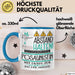 Posaunistin Tasse Geschenk Lustig Abstand Halten Hochleistungs-Posaunistin Mit Drang Zur Perfektion Bei Der Arbeit Blau Trendation