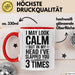 Sarkasmus Tasse Geschenk Slapped You 3 Times In My Head Geschenkidee Lustig Rot Trendation