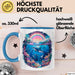 Delfin Tierliebhaber Tasse Geschenk Lustige Geschenkidee Spruch Regenbogendelfin Unterwasser Blau Trendation