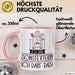 Geschenk für Songtexterin Tasse Lustige Geschenkidee Geburtstag Ich Bin Songtexterin Ich Darf Das Rosa Trendation