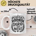 Sigrid Tasse Geschenk Perfekt Sein Kann Jeder Geschenkidee Geburtstag Weiß Trendation