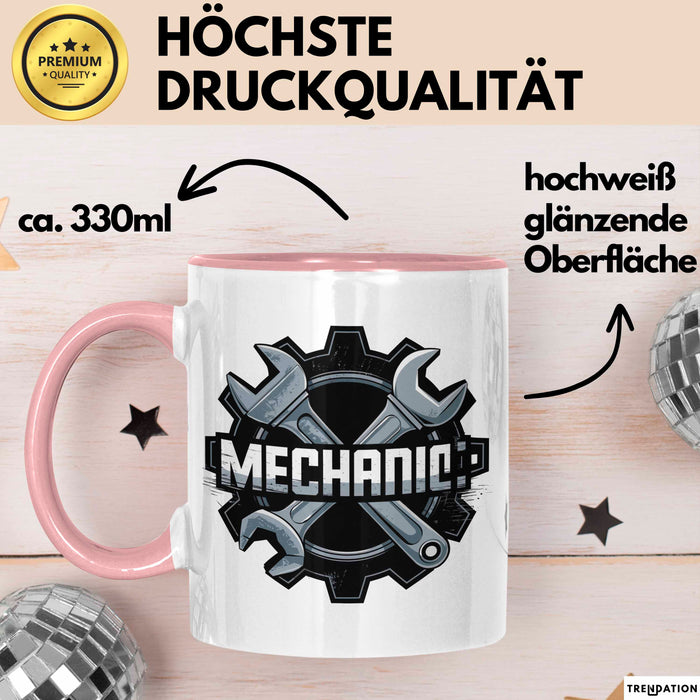 Mechaniker Tasse Geschenkidee Auto Reparatur Profi Lustiger Geschenkidee Lustig Rosa Trendation
