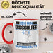 Discgolfer Tasse Geschenk für Discgolfer Geburtstag Lustiger Spruch Kaffee-Becher Was Ist Deine Superkraft Rot Trendation