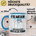 Filmfan Tasse Geschenk für Filmfan Der Mann Der Alles Kann Geschenkidee zum Geburtstag Blau Trendation