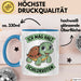 Schildkröte Tierliebhaber Tasse Geschenk Lustige Geschenkidee Spruch Ich Mag Halt Schildkröten Blau Trendation