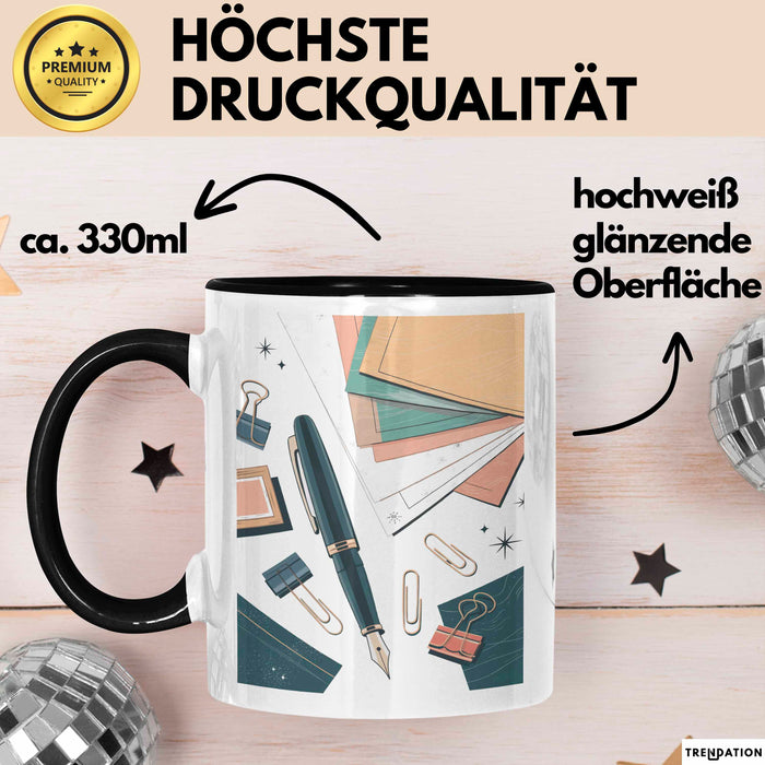 Schreibwaren Nerd Tasse Geschenk Lustige Geschenkidee Spruch Für Papier Liebhaber Trendation