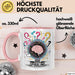 Überdenker Tasse Geschenk Lustige Geschenkidee Spruch Für Beschäftigte Köpfe Rosa Trendation