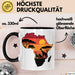 Afrika Karte Nashorn Tasse Geschenk Lustige Geschenkidee Spruch Schwarz Trendation