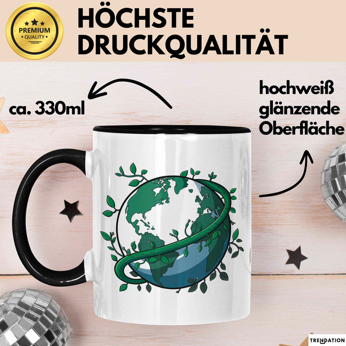 Öko Krieger Tasse Geschenkidee für Grünen Planeten Trendation