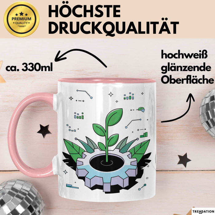 Nachhaltigkeits Berater Tasse Geschenk Lustige Geschenkidee Spruch Für Grüne Berater Rosa Trendation