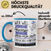 Taekwondo-Kämpferin Tasse Geschenk Spruch Wer Will Schon Prinzessin Sein Wenn Man Auch Taekwondo-Kämpferin Sein Kann Blau Trendation