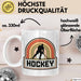 Hockeyspieler Spiel Sport Tasse Geschenk Lustige Geschenkidee Spruch Weiß Trendation