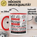 Survival-Expertin Tasse Geschenk Spruch Wer Will Schon Prinzessin Sein Wenn Man Auch Survival-Expertin Sein Kann Rot Trendation