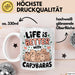 Capybara Tier Tasse Geschenk Lustige Geschenkidee Spruch Life Is Better With Capybaras Weiß Trendation