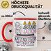 Katzensitterin Tasse Geschenk Lustig Abstand Halten Hochleistungs-Katzensitterin Mit Drang Zur Perfektion Bei Der Arbeit Rot Trendation