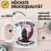 Sensenmann Tasse Geschenk Lustige Geschenkidee Spruch So Viele Idioten Und Nur Eine Sense Weiß Trendation