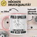 Polo-Spieler Tasse Geschenk für Polo-Spieler Der Mann Der Alles Kann Geschenkidee zum Geburtstag Rosa Trendation