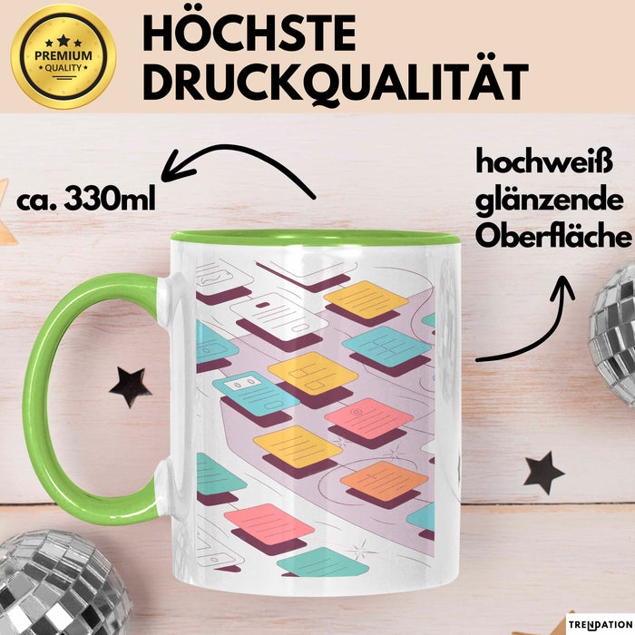 UX Designer Tasse Geschenk Lustige Geschenkidee Spruch Für User Experience Profis Grün Trendation