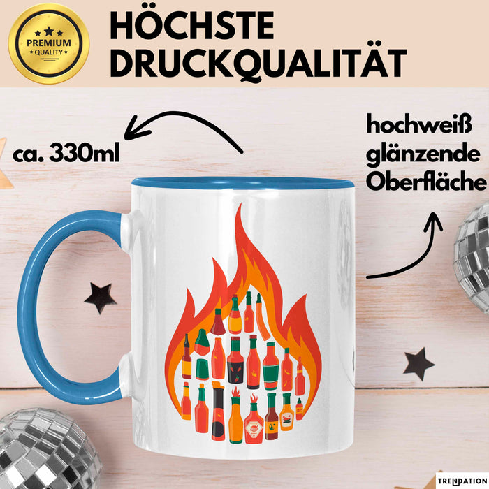 Soßen Enthusiast Tasse Geschenkidee für Geschmacks Fan Blau Trendation