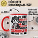 Humor Tasse Geschenk Panda Heute Möchte Ich Was Mit Menschen Machen Schubsen Wäre Toll Rot Trendation