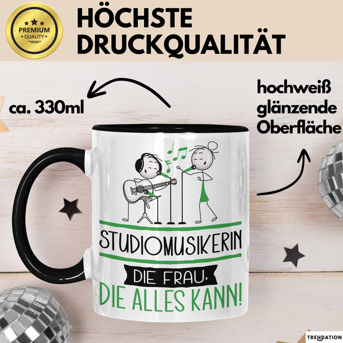 Studiomusikerin Geschenk Tasse Becher Die Frau Die Allen Kann Geschenkidee für eine Studiomusikerin Lustig Trendation