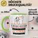 Tonstudio-Besitzerin Weil Es Keinen Schöneren Beruf Gibt Tasse Geschenk für Eine Tonstudio-Besitzerin Lustig Grün Trendation
