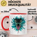 Reptil Schlange Tier Tasse Geschenk Lustige Geschenkidee Spruch Rot Trendation