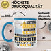 Kitesurfer Geschenk Tasse Lustiger Spruch Erheben Sie Sich Der Kitesurfer Betritt den Raum Blau Trendation