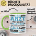 Arzt Tasse Geschenk Richtig Guten Arzt Lustiger Spruch Dankeschön Grün Trendation