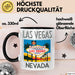Las Vegas Nevada USA Tasse Geschenk Lustige Geschenkidee Spruch Schwarz Trendation