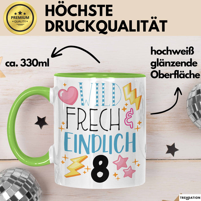 Witzige Tasse Geschenk Wild Frech Und Einfühlsam Süßes Design Grün Trendation