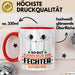Fechter Geschenk Tasse So Gut Kann Nur Ein Fechter Aussehen Geschenkidee Kaffee-Becher Rot Trendation