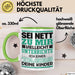 Lehrer Tasse Geschenk Unterrichte Ich Deine Kinder Lustiger Spruch Grün Trendation