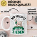 Ziegenbauer Ziegen Tier Tasse Geschenk Lustige Geschenkidee Spruch Mir Reichts Ich Gehe Zu Meinen Ziegen Weiß Trendation