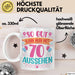 70er Geburtstag Tasse Geschenk Frauen So Gut Kann Man Mit 70 Aussehen Geschenkidee Geburtstag Weiß Trendation