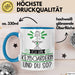 Keyboarderin Tasse Geschenk Ich Bin Keyboarderin Und Du So Geschenkidee Lustiger Spruch Becher Blau Trendation