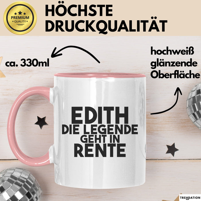 Edith Tasse Edith – Die Legende Geht In Rente Geschenk