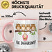 Eule Tierliebhaber Tasse Geschenk Lustige Geschenkidee Spruch Sei Anders Rosa Trendation