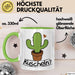 Kaktus Tasse Geschenk Kuscheln Sarkasmus Humor Geschenkidee Kaffee-Becher Kaktus-Liebhaber Grün Trendation