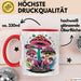 Pilz Fan Tasse Geschenkidee für Pilzliebhaber Rot Trendation