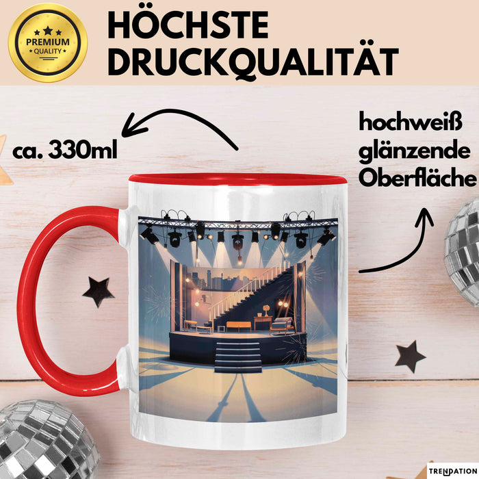 Bühnenbildner Tasse Geschenk Lustige Geschenkidee Spruch Für Bühnen Kreative Rot Trendation