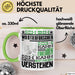 Wildtierforscher Geschenk Kaffee-Tasse Geschenkidee für Wildtierforscher Ich Bin Wildtierforscher Ich Kann Es Dir Erklären Jedoch Nicht Für Dich Verstehen Spruch Lustig Grün Trendation