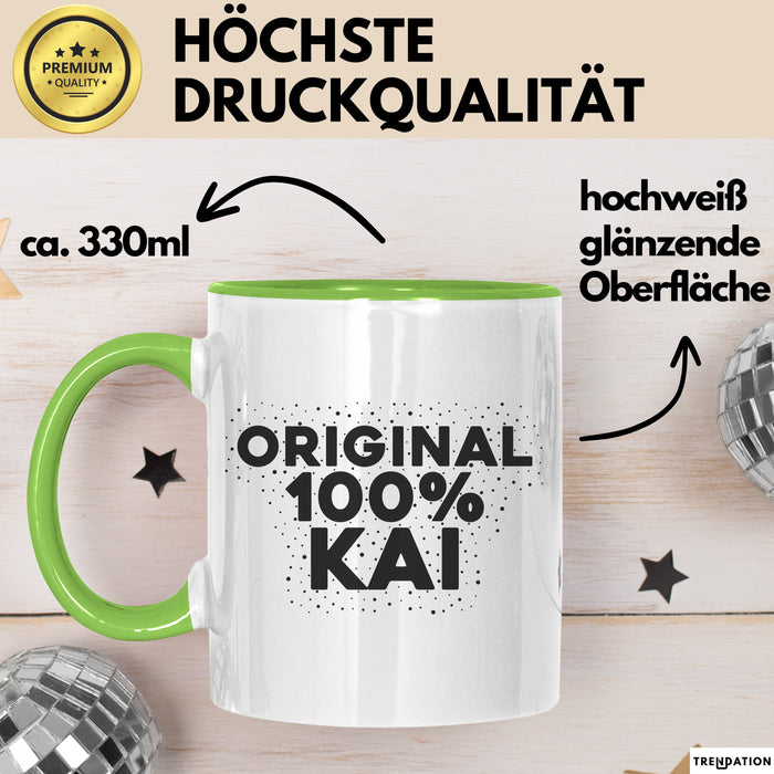 Kai Tasse Original 100% Kai Geschenk Grün Trendation
