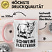 Schweinebauer Schweine Tier Tasse Geschenk Lustige Geschenkidee Spruch Schweineflüsterer Rosa Trendation