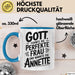 Annette Tasse Geschenk Gott Formte Die Perfekte Frau Annette Geschenkidee Blau Trendation
