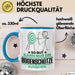 Bogenschütze Geschenk Tasse So Gut Kann Nur Ein Bogenschütze Aussehen Geschenkidee Kaffee-Becher Blau Trendation