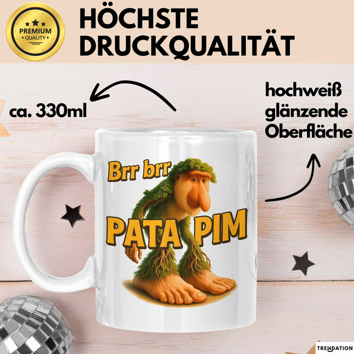 Brr brr Patapim Tasse Meme Italienisch Geschenk Lustig Becher Weiß Trendation