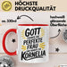 Kornelia Tasse Geschenk Gott Formte Die Perfekte Frau Kornelia Geschenkidee Rot Trendation