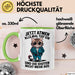 Sarkastische Katze Tasse Geschenk Lustige Geschenkidee Tief Einatmen Idioten Nicht Mehr Aus Grün Trendation