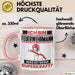 Feuerwehrmann Tasse Geschenk für Feuerwehrmann Geburtstag Lustiger Spruch Kaffee-Becher Was Ist Deine Superkraft Rosa Trendation